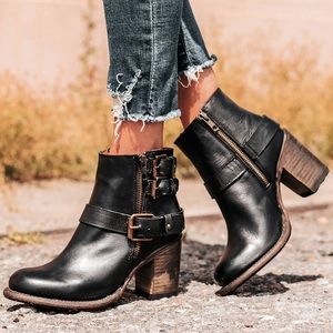 Freebird Buckled Ankle Boots